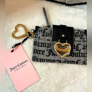Juicy Couture status black beige  my heart will go on wallet